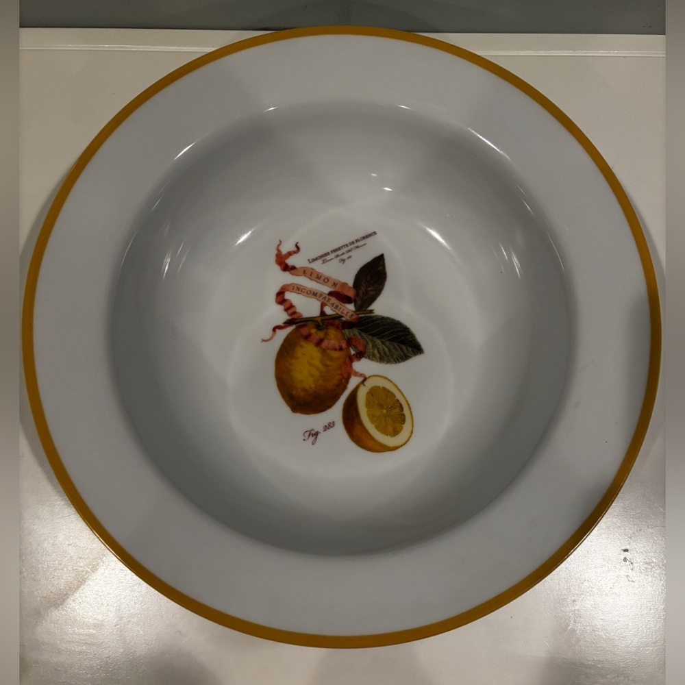 Williams Sonoma, Lemon Botanical, 14” Round Serving Bowl - Picture 2 of 5